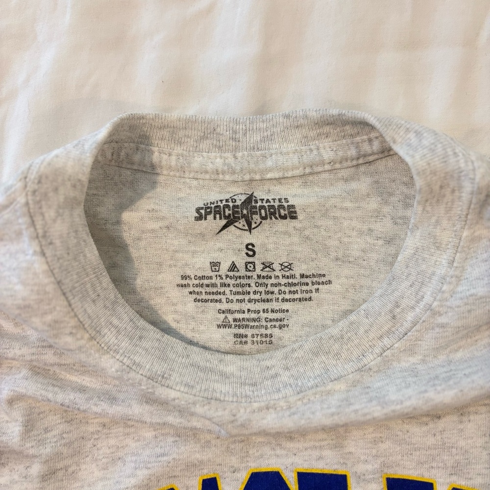 US SPACE FORCE T Shirt light Heather gray - Picture 3 of 5